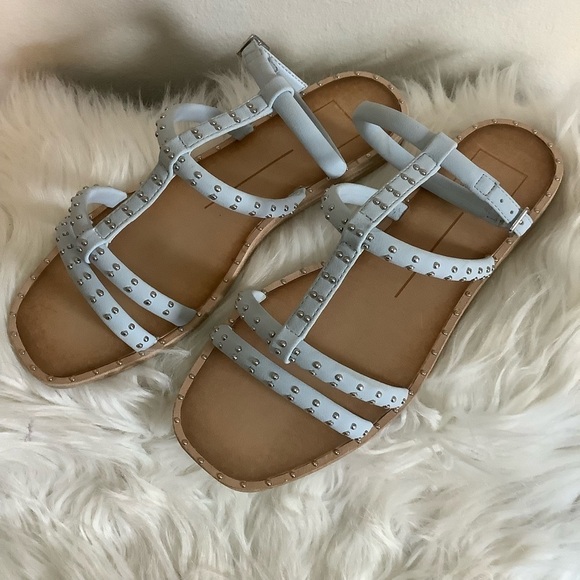 Dolce Vita Kole Blue Strappy Studded Sandals Sz-7.5 - Picture 2 of 6